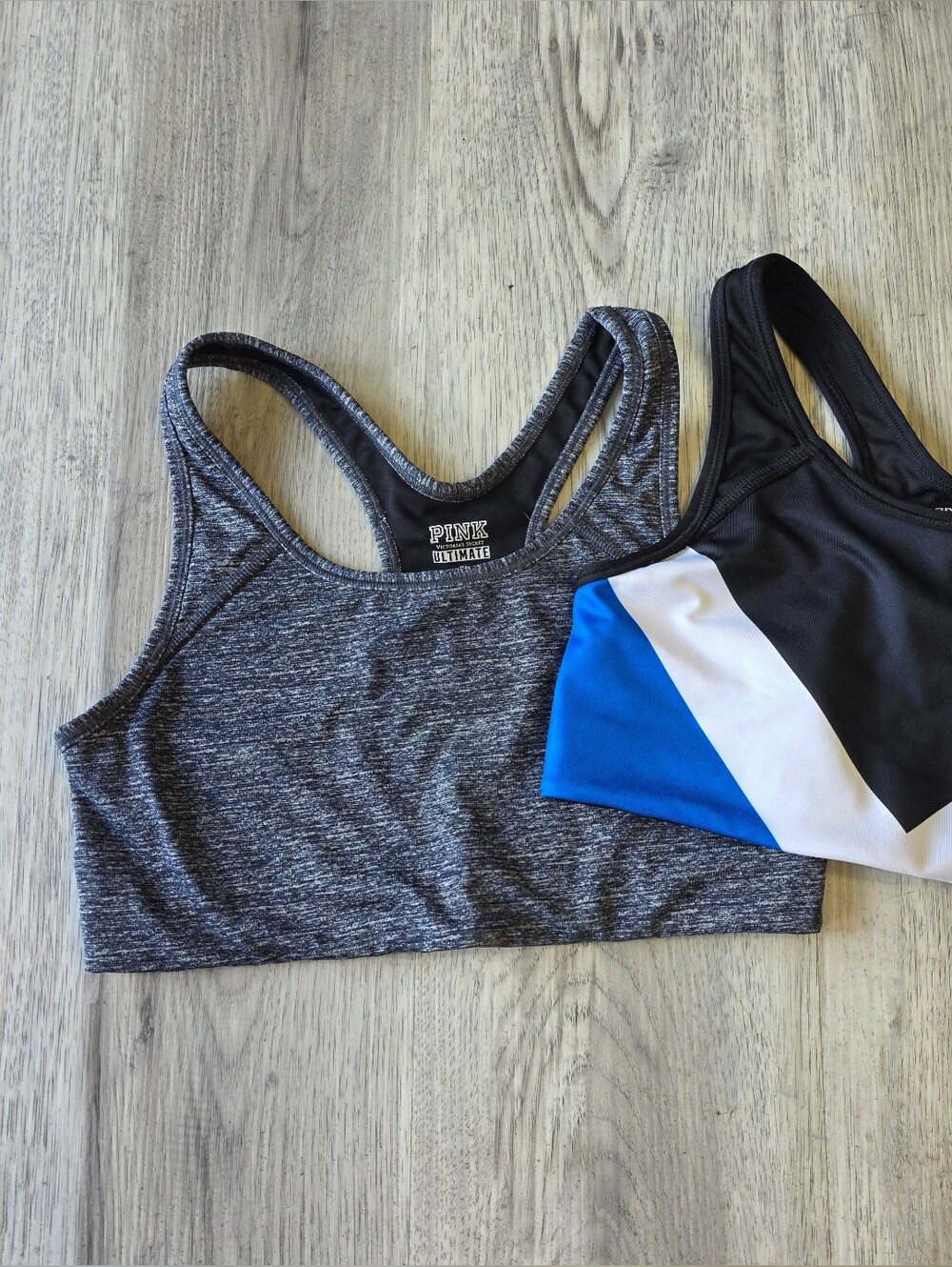 Lot 2 Victoria’s Secret PINK Ultimate Sports Bras Medium Unlined Racerback